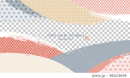 Modern Japanese pattern background frame Modern Japanese pattern background frame 96828646