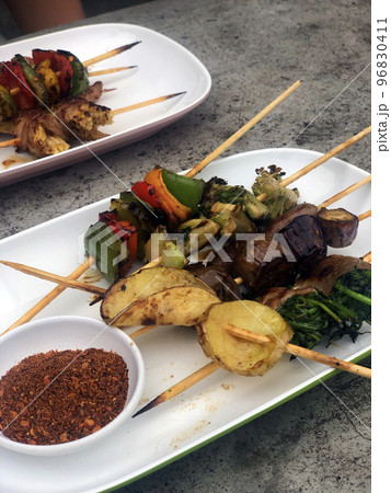 Spicy Asian Food Potato Vegetables Spicy Asian Food Potato Vegetables 96830411