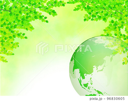 新緑 若葉 環境イメージ背景素材 新緑 若葉 環境イメージ背景素材 96830605
