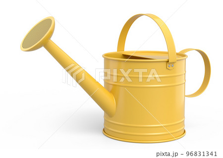 Watering can on white background. 3d render concept of gardening equipment tools 96831341