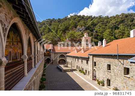Kykkos Monastery located on the Troodos mountain range in Cyprus 96831745