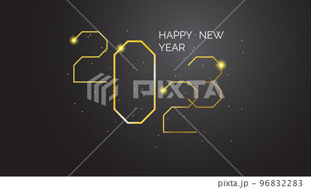 New Year 2023 Golden gradient color background for social media design vector New Year 2023 Golden gradient color background for social media design vector 96832283