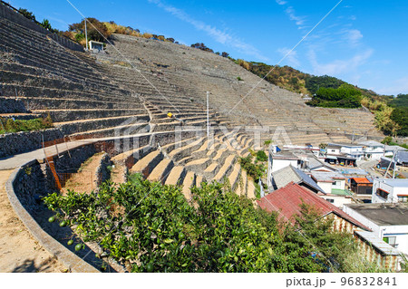 愛媛県/ 遊子水荷浦の段畑 ・遊子水荷浦の段々畑　 96832841
