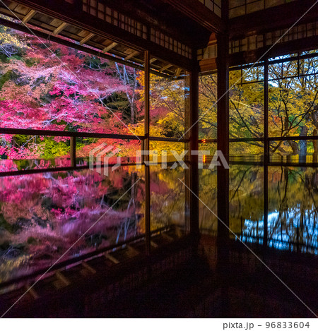 紅葉の映り込み（1:1） 96833604