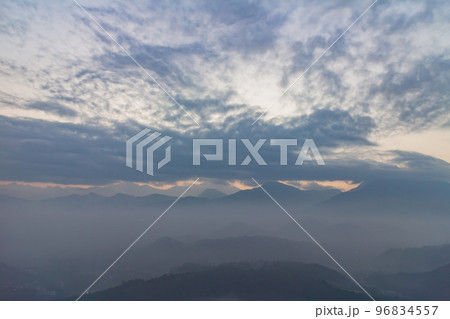 Dawn view of the landscape of Jinlongshan 96834557