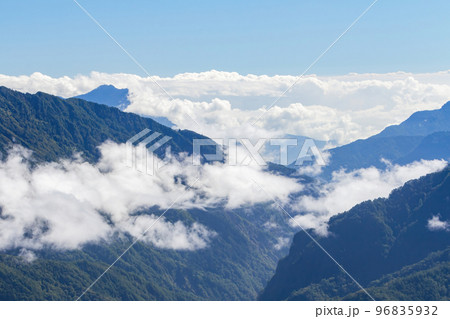 Sunny landscape of the Hehuanshan mountain Sunny landscape of the Hehuanshan mountain 96835932