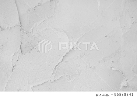 Cement adjusts the edges of the image for the background. White cement plastered concrete wall. Stucco painted concrete background wall plaster wall. White concrete surfaces for interior design. 96838341