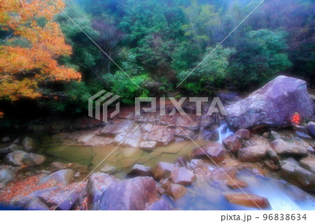 水の流れる音が心地良い 秋の野呂川 水の流れる音が心地良い 秋の野呂川 96838634