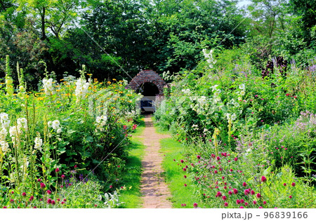 北海道紀行　7月の上野ファーム　午後のガーデン　北海道ガーデン街道 96839166