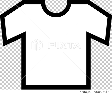 衣服的簡單單色插圖 96839812