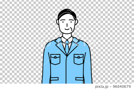 作業着を着た男性(経営者、管理職、工場長) 作業着を着た男性(経営者、管理職、工場長) 96840679