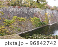 大阪城城壁の紅葉風景 96842742