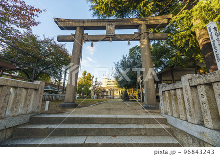 浪速神社　鳥居（大阪府大阪市浪速区浪速西） 96843243