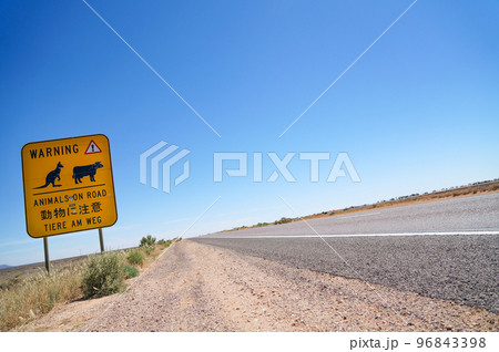 オーストラリアで見た動物注意の標識 96843398