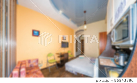 Abstract Defocused and Blured interior of modern studio room Interior Design. Perfect for background. Abstract Defocused and Blured interior of modern studio room Interior Design. Perfect for background. 96843596