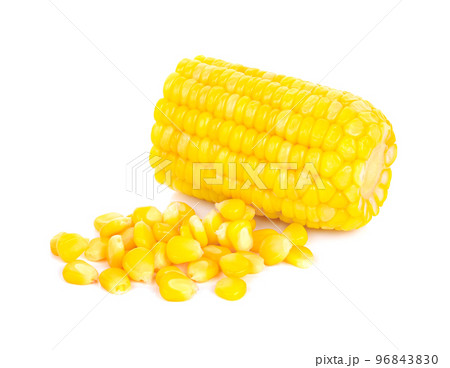 Canned corn isolate on white background 96843830