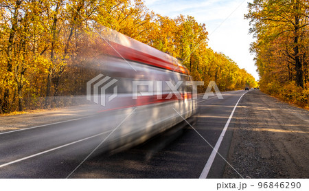 an ambulance is speeding along the highway an ambulance is speeding along the highway 96846290