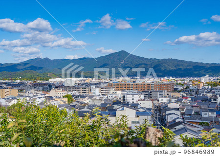 京都 船岡山から望む比叡山と京都市内 京都 船岡山から望む比叡山と京都市内 96846989