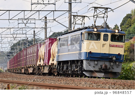 成田線　佐倉ー酒々井　JR貨物　EF65-2080（新鶴見） 96848557