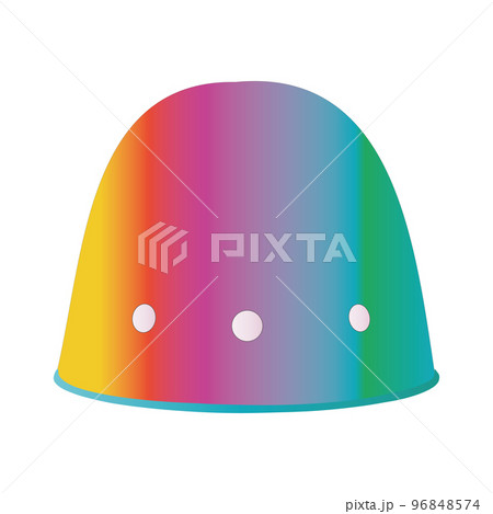 Colorful helmet illustration design vector Colorful helmet illustration design vector 96848574