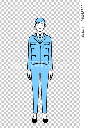 穿工作服的高級女性（經理、經理、廠長） 96848765