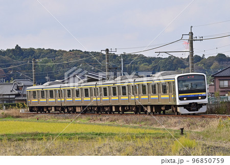 成田線　下総神埼ー大戸　JR東日本　209系2100番台　C435編成（幕張） 96850759