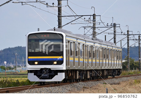 成田線　大戸ー下総神埼　JR東日本　209系2100番台　C440編成（幕張） 96850762