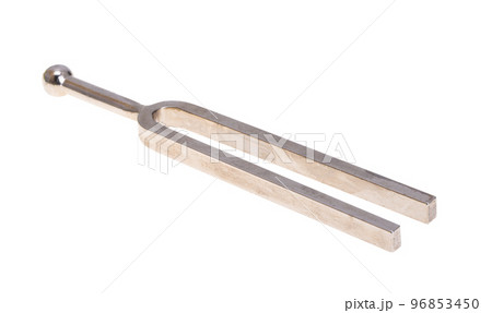 musical instrument tuning fork isolated musical instrument tuning fork isolated 96853450