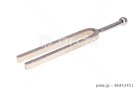 musical instrument tuning fork isolated 96853451
