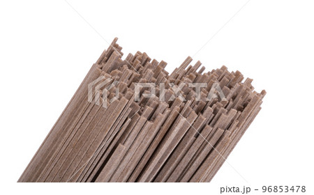buckwheat soba noodles isolated buckwheat soba noodles isolated 96853478