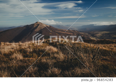 Bieszczady mountain in Poland. 96854283