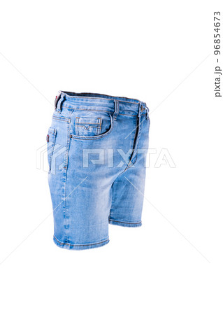 denim shorts isolated 96854673
