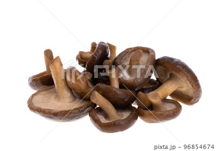 boiled shiitake mushrooms isolated 96854674