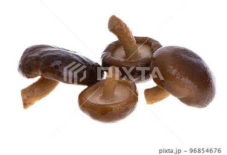 boiled shiitake mushrooms isolated 96854676