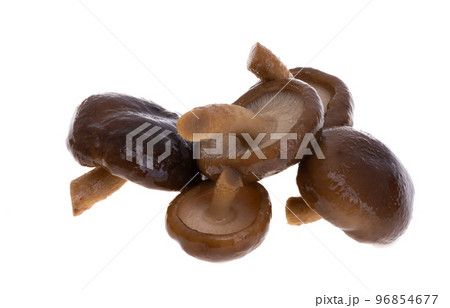 boiled shiitake mushrooms isolated 96854677