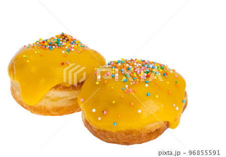 donut in glaze isolated donut in glaze isolated 96855591