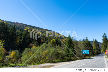 landscape of the Carpathians in Ukraine 96857204