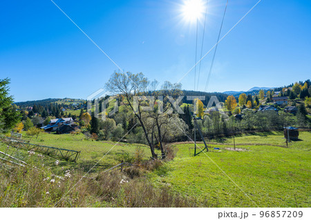 landscape of the Carpathians in Ukraine 96857209