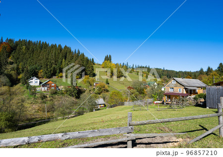 landscape of the Carpathians in Ukraine 96857210