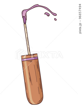 Manicure of nails. Nail polish. Element for banner or business card of beauty salon, manicurist isolated on white background 96857494