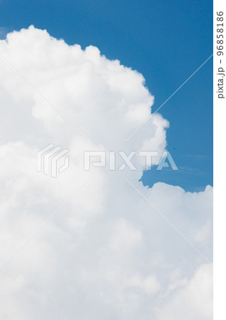 white cumulus clouds against a blue sky, beautiful large thunderclouds in the sky white cumulus clouds against a blue sky, beautiful large thunderclouds in the sky 96858186