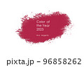 Stroke in colour of the 2023 year viva magenta. 96858262
