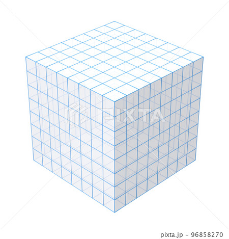 Box with Wireframe 96858270