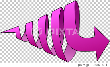 らせん矢印-赤紫 96861891