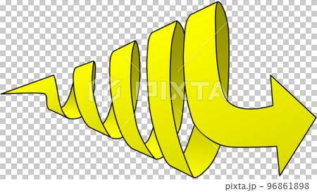 spiral arrow - yellow 96861898