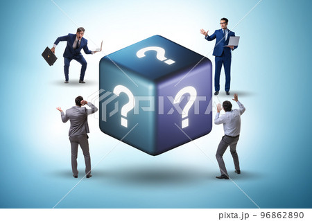 Businessman in the question concept Businessman in the question concept 96862890
