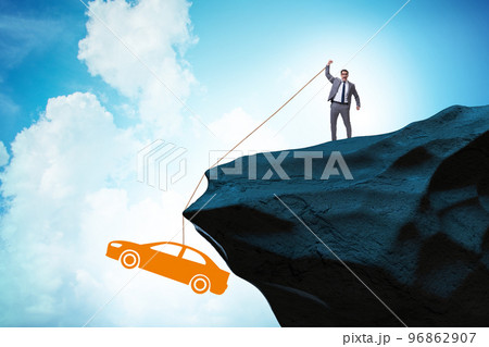 Business people in car loan concept Business people in car loan concept 96862907