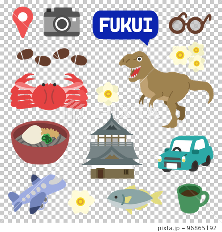 福井圖標沒有線 96865192