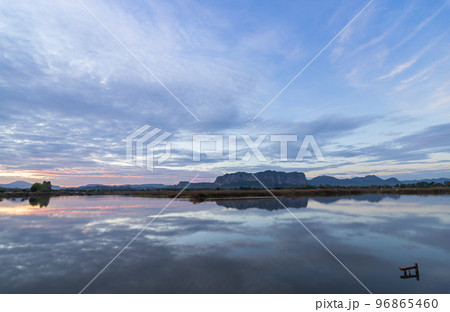Evening light with local nature view of Phuphaman Khonkaen Thailand. local natural tourism in Asian. Evening light with local nature view of Phuphaman Khonkaen Thailand. local natural tourism in Asian. 96865460