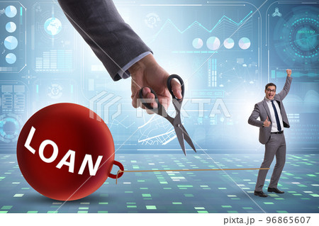 Concept of paying off all the debts 96865607